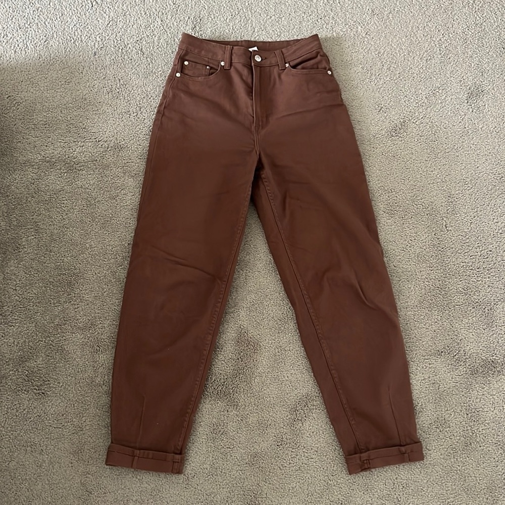 H&M chocolate brown jeans